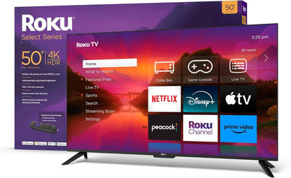 50R4A4-R, Roku 50" Select Series 4k Hdr Smart Roku Tv