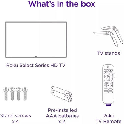 Roku 32" Select Series 720p HD Smart Roku TV with Roku TV Remote - 32R2B4-C