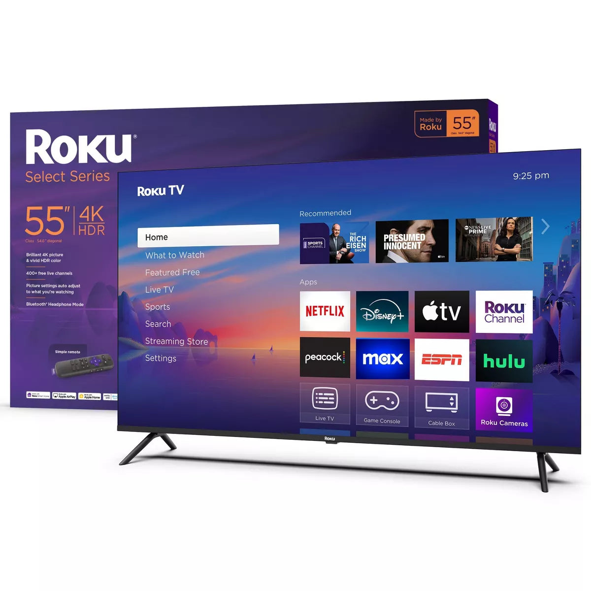 Roku 55" Select Series 4K HDR Smart Roku TV with Roku TV Remote 55R4C4-R