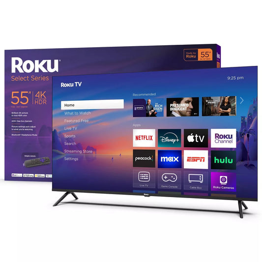 Roku 55" Select Series 4K HDR Smart Roku TV with Roku TV Remote 55R4C4-R