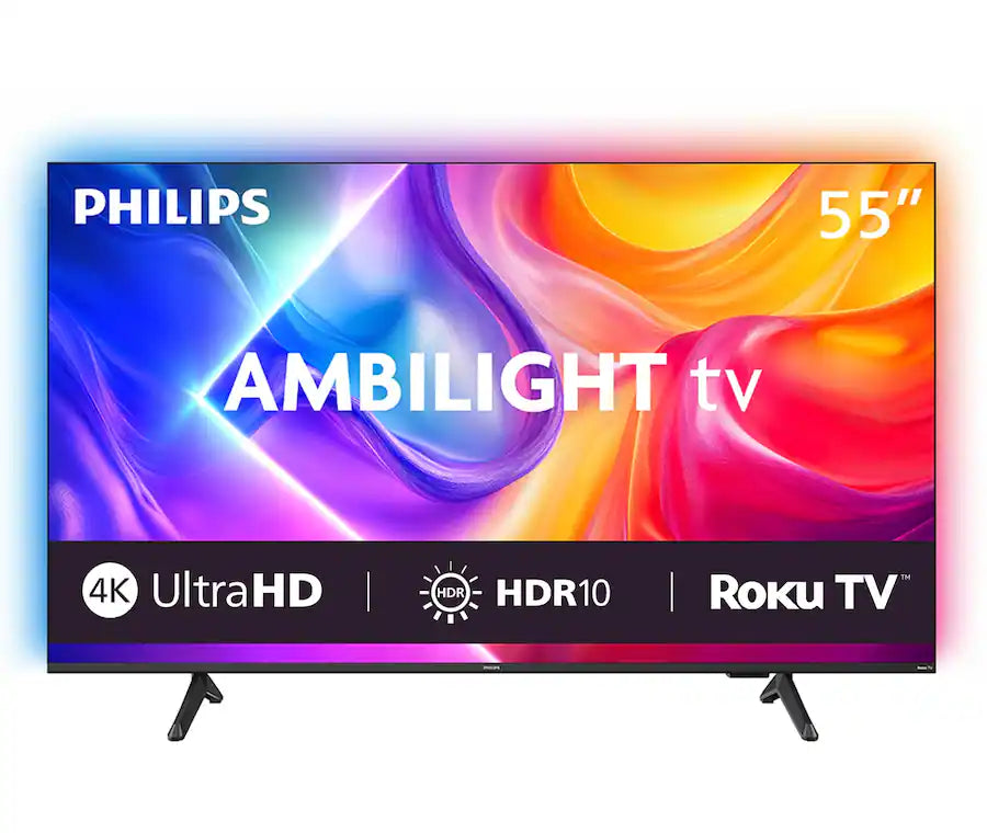 Philips - 55" Class 7800 Series Ambilight 4K UHD Smart Roku TV with Dynamic LED Lighting  55PUL7875/F7-R