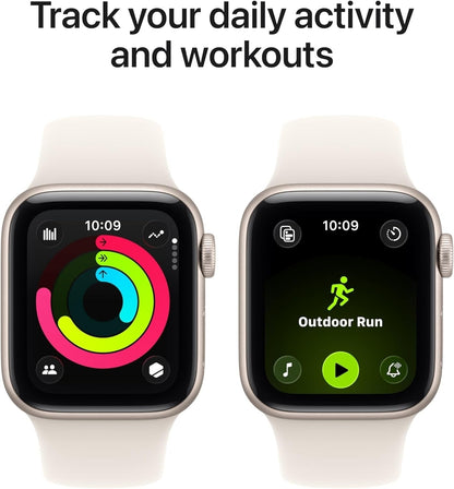 Apple Watch SE 3 40mm Starlight Aluminum Case GPS Starlight Sport Band MEH34LW/A