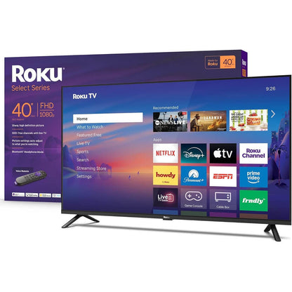 Roku 40" Class Select Series Full HD 1080p LED Smart Roku TV, HDMI ARC, Wi-Fi 4 & Bluetooth 5.2 - 2026