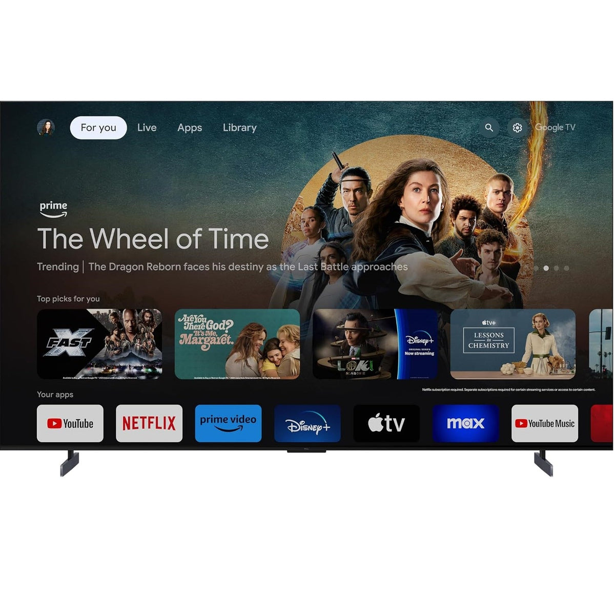 AZ0000000002914 TCL 98" Class QM8-Series 4K UHD HDR QD Mini LED Smart Google TV 98QM851G As Is No Warranty