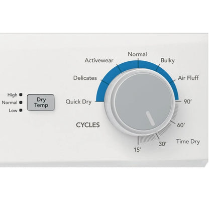 Frigidaire - Electric Washer/Dryer Laundry Center - 3.9 Cu. Ft Washer and 5.5 Cu. Ft. Dryer - White - FLCE7522AW- SN 4E42504096