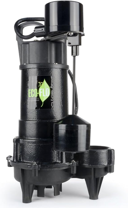AC250615 ECO-FLO PRODUCTS INCORPORATED ECD75V, 3/4 HP , Black