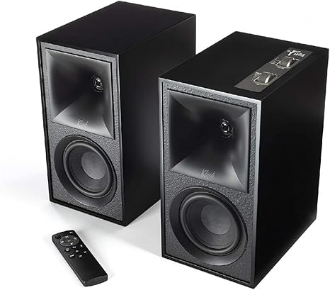 Klipsch The Fives Powered Bookshelf Speakers (Matte Black) 1068024-6