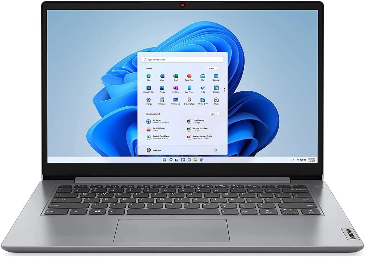 Lenovo - IdeaPad 1 14IAU7 14" Laptop Intel Core i3-1215U 8GB Ram 256GB SSD W11H in S Mode 82QC004BUS-R
