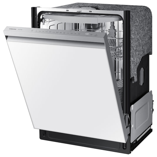 BLP00790 - Samsung Bespoke 24 in. Built-In Tall Tub Smart Dishwasher in White Glass with StormWash - DW80CB545012A