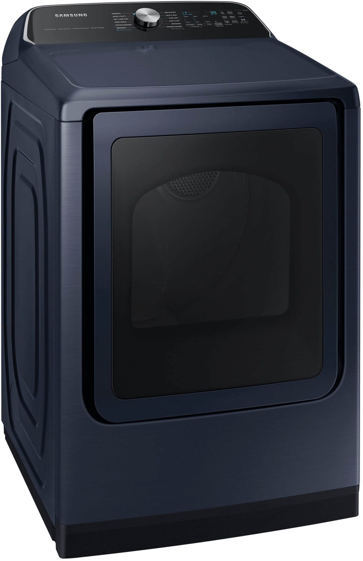 BLP00874 - Samsung 7.4 cu. ft. Vented Smart Gas Dryer in Brushed Navy Blue with Pet Care Dry and Steam Sanitize+ - DVG54CG7150DA
