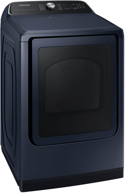BLP00874 - Samsung 7.4 cu. ft. Vented Smart Gas Dryer in Brushed Navy Blue with Pet Care Dry and Steam Sanitize+ - DVG54CG7150DA