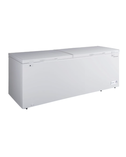 AC250820 Hamilton Beach 79 in. Wide 25 cu.ft. Freezer Manual Defrost Dual Door Chest Freezer in White