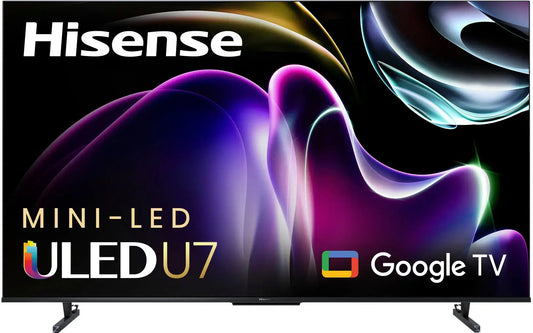 65U7K-RW NO BOX Hisense - 65" Class U7 Series Mini-LED 4K UHD QLED Smart Google TV