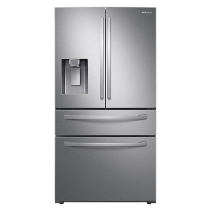 BLP00340 - Samsung - 28 cu. ft. 4-Door French Door Refrigerator with FlexZone™ Drawer - Fingerprint Resistant Stainless Steel - DENTED