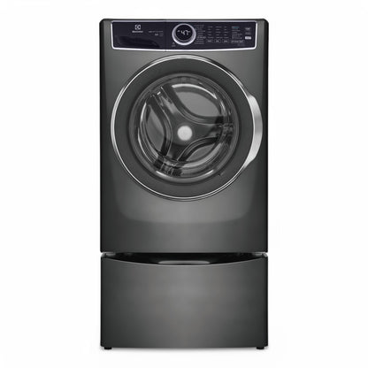 Electrolux - 4.5 Cu.Ft. Stackable Front Load Washer with Steam and LuxCare Plus Wash System - Titanium - ELFW7537AT- SN 4C41701571