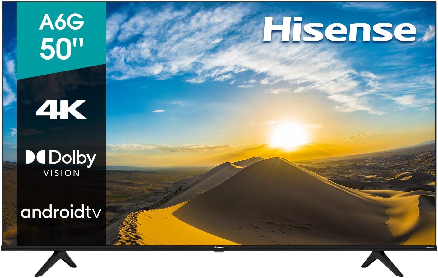 Hisense 50A6G 50-Inch 4K Ultra HD Android Smart TV with Alexa Compatibility 50A6G-R