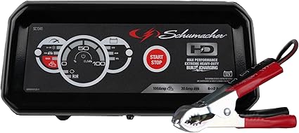 AC250209 Schumacher Electric 6A Battery Charger and 100A Engine Starter, 4-in-1 Solution for 12V Batteries, Battery Maintainer, 20A Boost, SC1341, for Car, Truck, and Marine Batteries