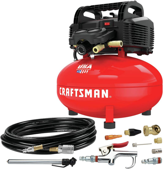 AC250046 CRAFTSMAN 6-Gallon Portable Electric 150 PSI Pancake Air Compressor-Pre-Owned