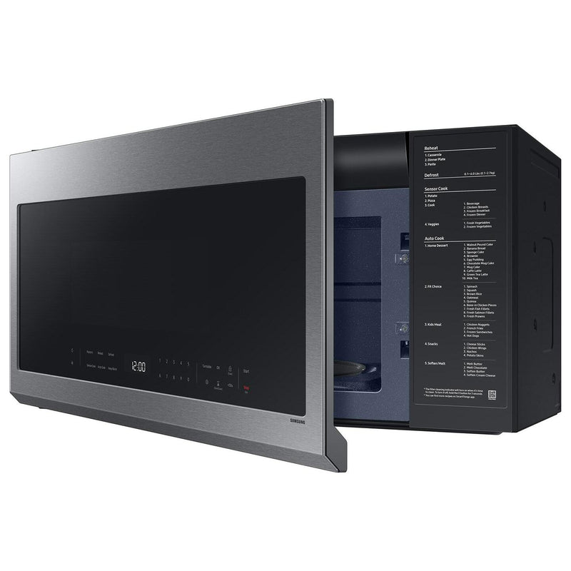BLP00737 - Samsung 2.1 cu. ft. 1000 W Fingerprint Resistant Stainless Steel Over-the-Range Microwave with Wi-Fi - ME21DG6300SRA