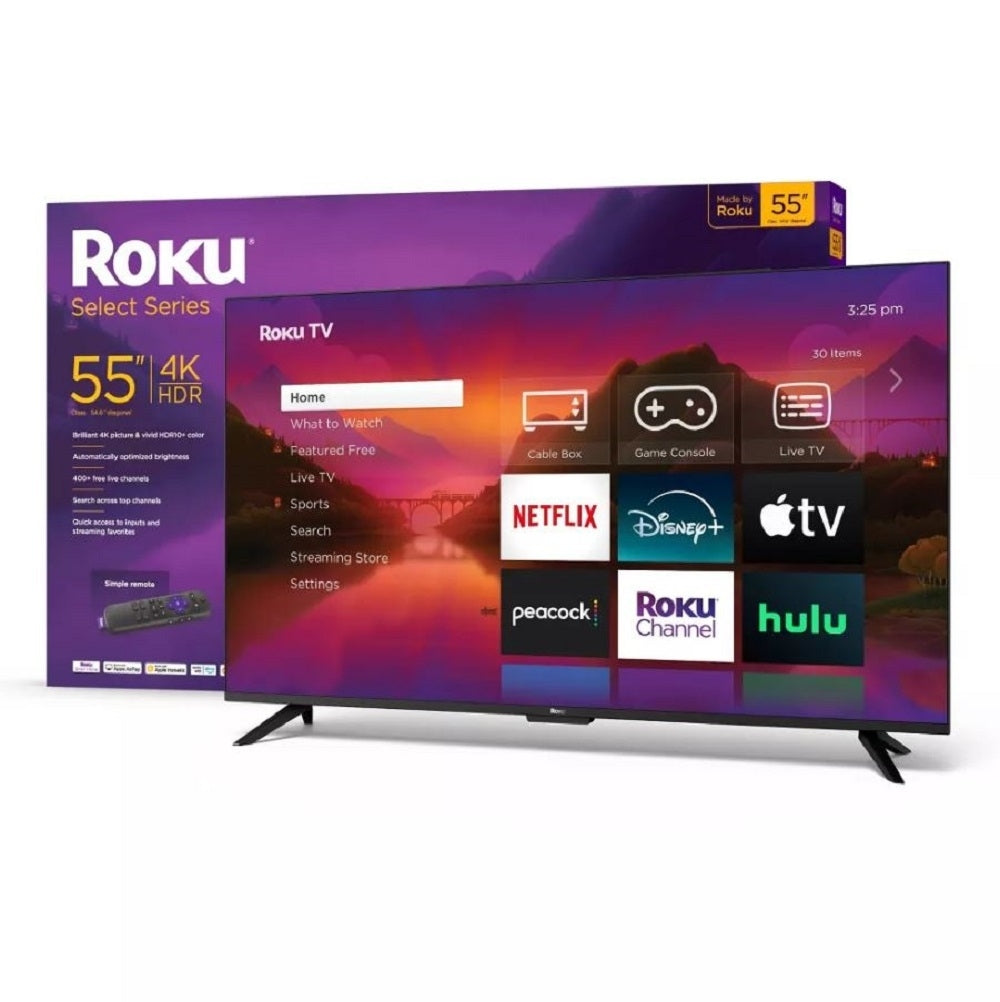 Roku 55" Select Series 4K HDR Smart Roku TV with Roku TV w/ Remote - 55R4A4