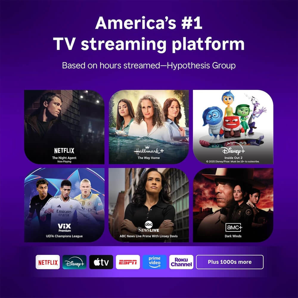 Roku 40" Class Select Series Full HD 1080p LED Smart Roku TV, HDMI ARC, Wi-Fi 4 & Bluetooth 5.2 - 2026