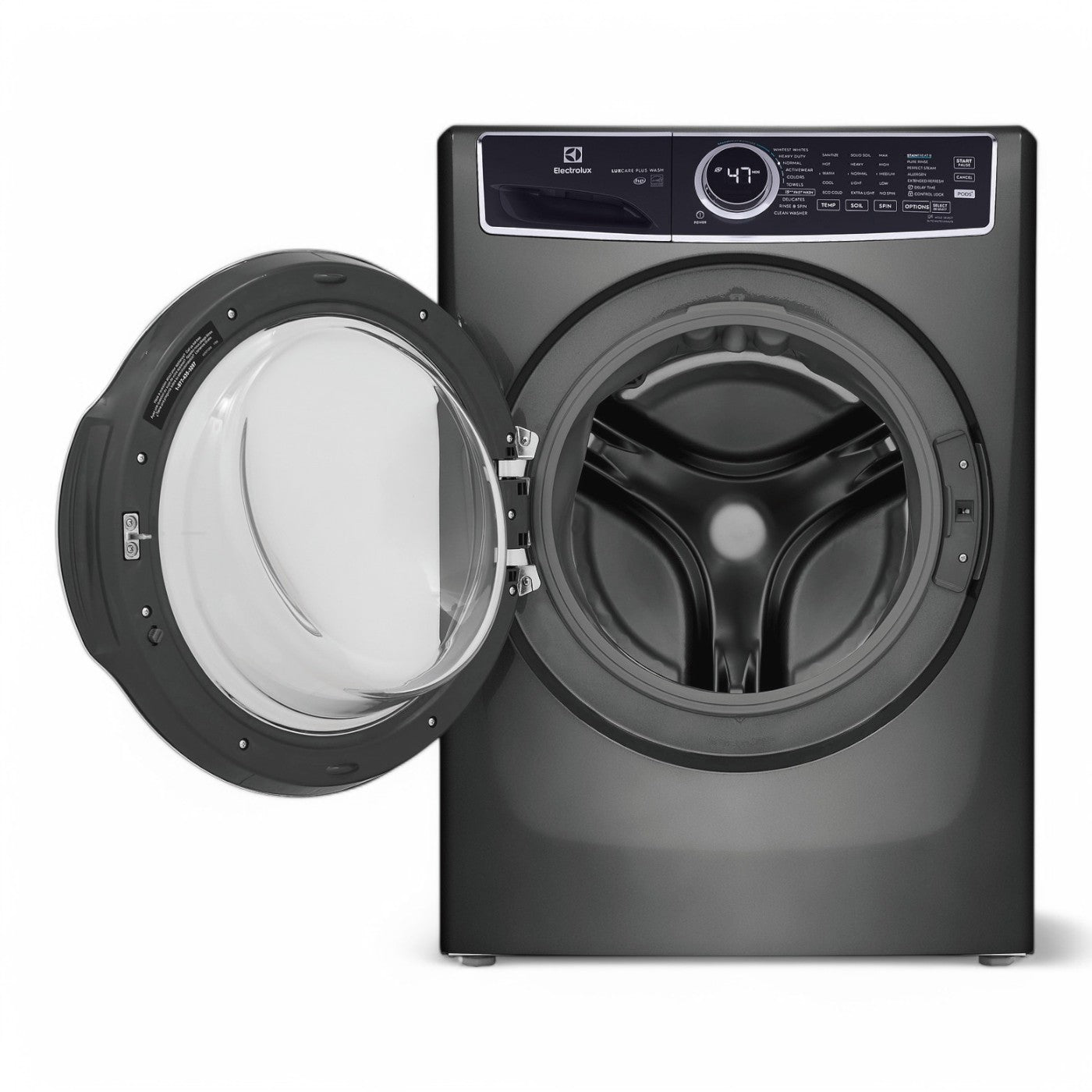 Electrolux - 4.5 Cu.Ft. Stackable Front Load Washer with Steam and LuxCare Plus Wash System - Titanium - ELFW7537AT- SN 4C41701571