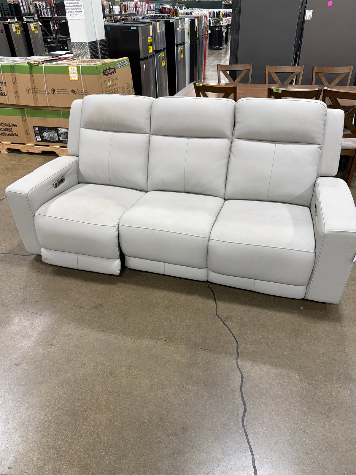 CS260076 Wren Leather Power Reclining Sofa with Power Headrests