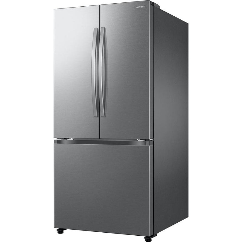BLP00925 - Samsung 33 in. 25 cu. ft. Bespoke AI Standard Depth 3-Door French Door Refrigerator in Stainless Steel - RF25C5A01SRAA
