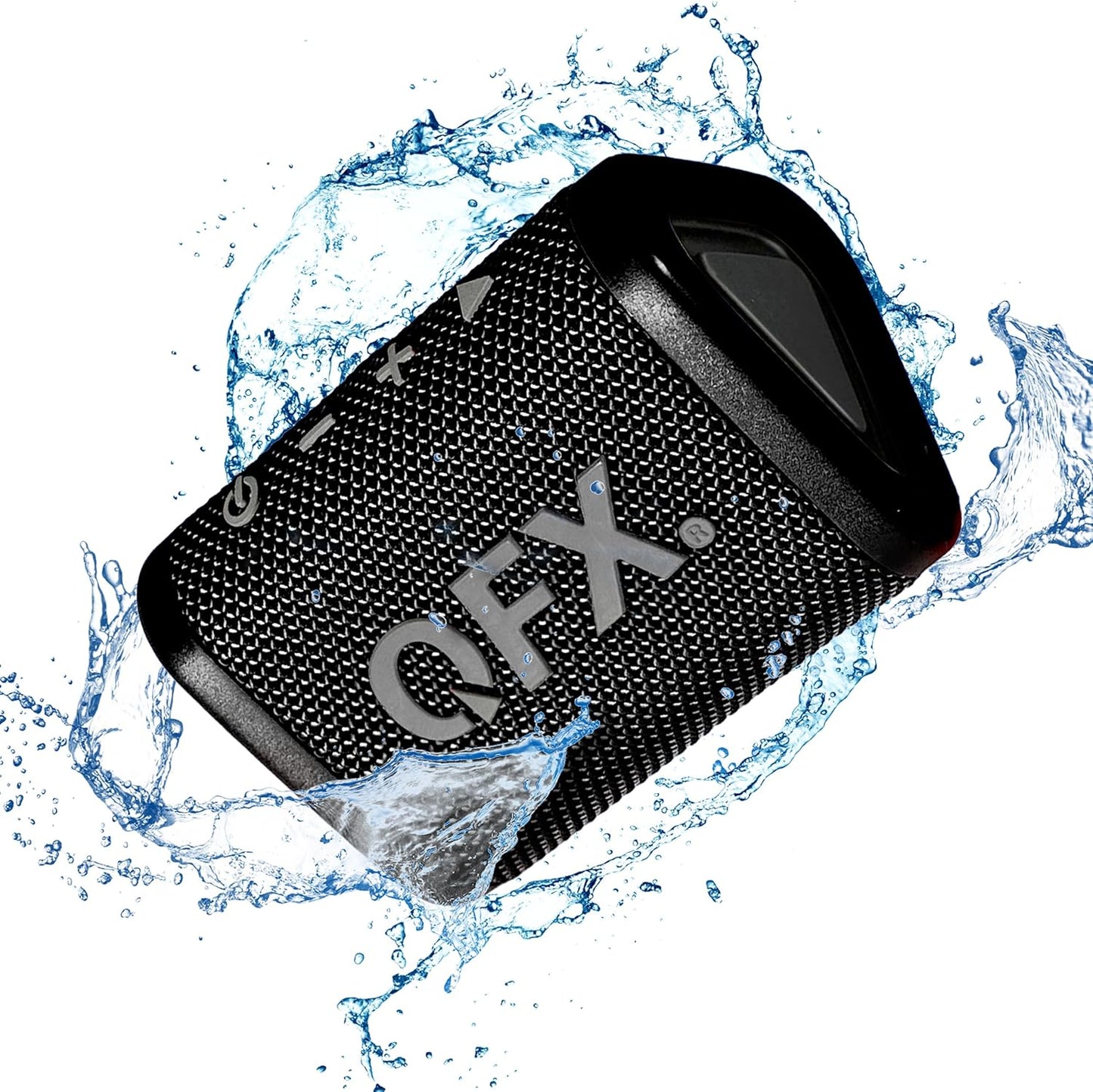 QFX BT-ZXO IPX-7 Rechargeable Waterproof Bluetooth Speaker BT-ZX0-R