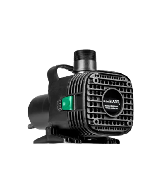 AC250608 Little Giant F30-4000 115-Volt, 4060 GPH Wet Rotor Pump with 20-Ft. Cord for ponds up to 4000 Gallons, Black