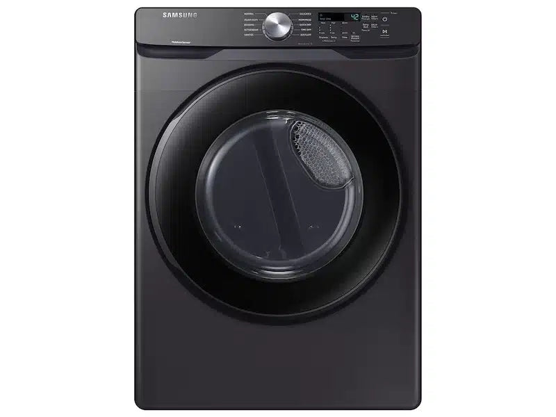 BLP00869 - Samsung 7.5 cu. ft. Vented Stackable Gas Dryer in Brushed Black with Sensor Dry - DVG45T6000VA3