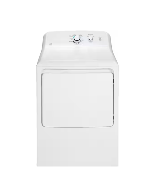 BLP00038-A GE 6.2 cu. ft. capacity aluminized alloy drum electric dryer(GTX22EASKWW)