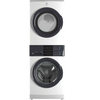 Electrolux - 4.4 cu. ft. Stacked Washer and 8.0 cu. ft. Electric Dryer Laundry Tower in White with LuxCare Wash, Energy Star - White  - ELTE7300AW- SN 4B43406278