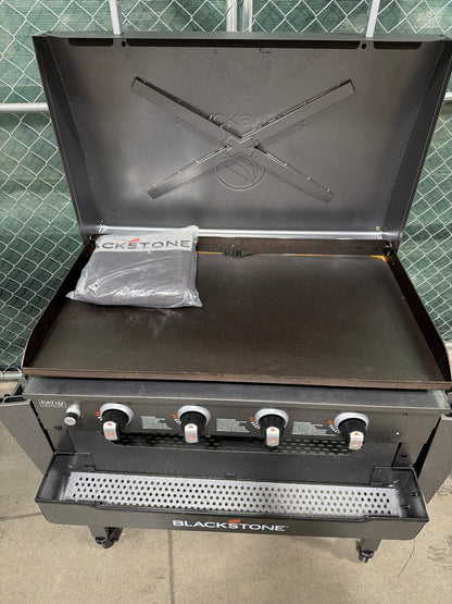 CS260069 Blackstone 36” Omnivore Griddle with Hinged Hood and Soft Cover - Used