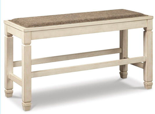 AH125 Bolanburg 42" Counter Height Upholstered Dining Bench