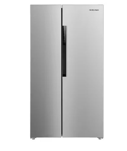 AC260367 Hamilton Beach 15.6 cu. ft. Side By Side Refrigerator in Stainless Look - HBF1558(major dent)