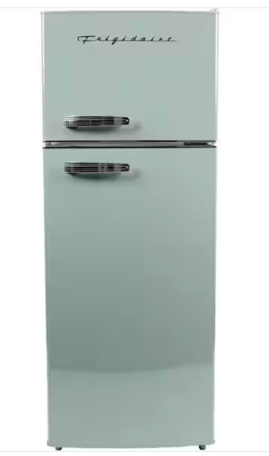 AC260316 Frigidaire 7.5 cu. ft. Retro Mini Fridge in Mint with Top Freezer - EFR753