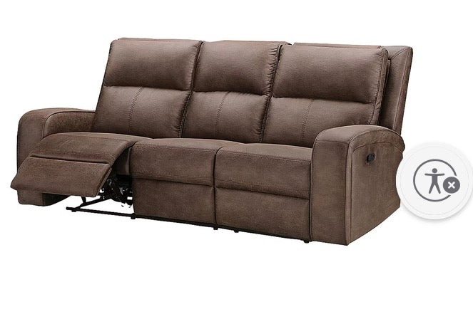 BJF250484 Abbyson Home Bentley Reclining Sofa - Brown