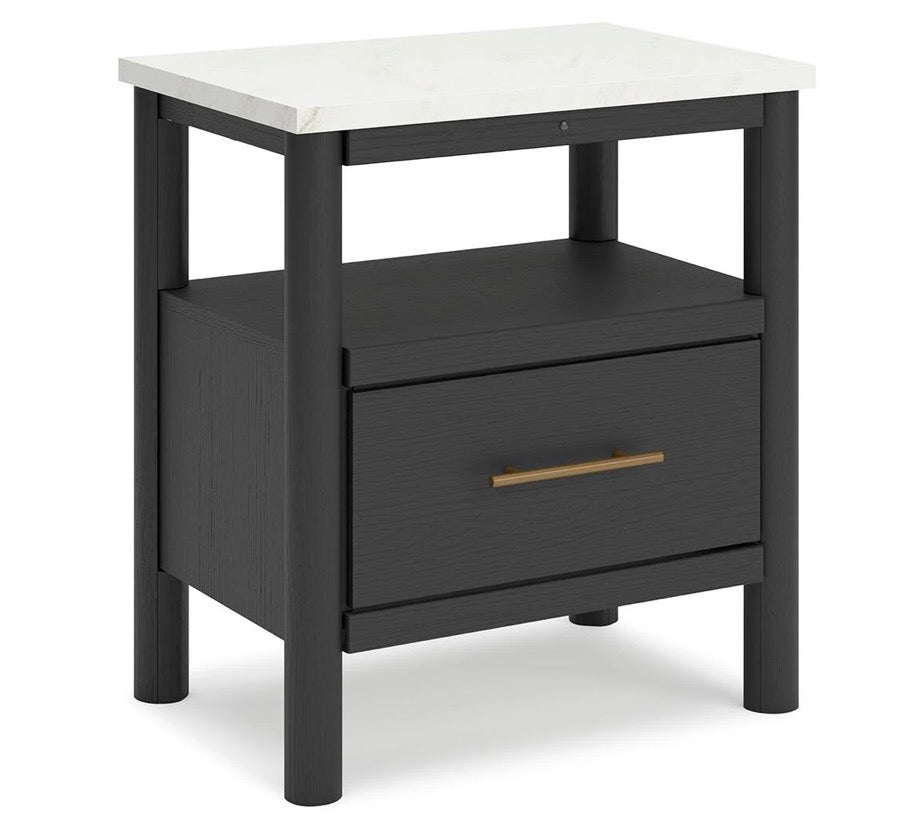 AH188 Cadmori 24" 1 Drawer Charging Nightstand(Damage)