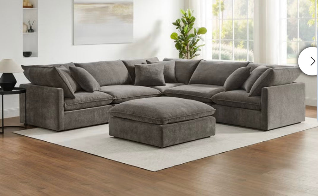 CS260052 Mira 6-piece Fabric Modular Sectional