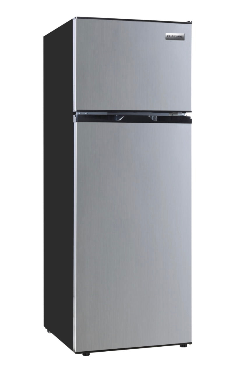 AC260229 EFR780-CA Frigidaire 7.5 Cu. ft. Top Mount Refrigerator, Apartment Size Fridge with Reversible Doors, Platinum