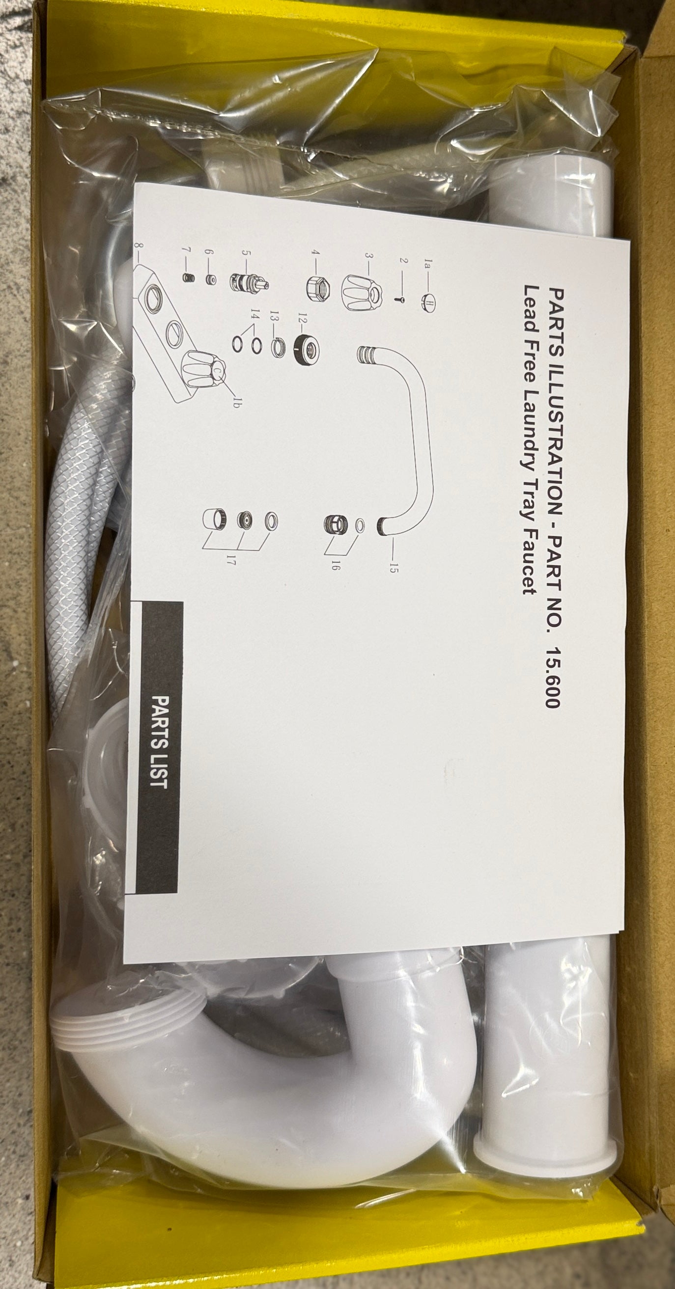 AC250903 Lead Free Laundry Tray Faucet