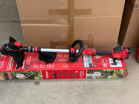 AC250153 CRAFTSMAN V20 String Trimmer and Edger with Spool, Battery and Charger Included (CMCST910M1)