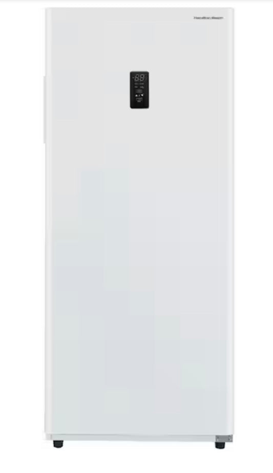 AC260181 HBFRF1798 Hamilton Beach 17 cu. ft. Frost Free Upright Convertible Freezer/Refrigerator in White - Dented