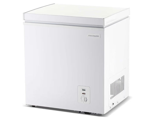 AC260116 Frigidaire Chest Deep Freezer, 2.0 Cu. Ft. Capacity, Adjustable Thermostat-Removable Vinyl Coated Wire Basket-Easy Defrost Drain- Garage Ready- Pearl White
