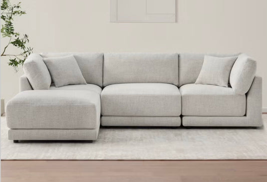CS260077 Dayna 4-piece Fabric Modular Sectional