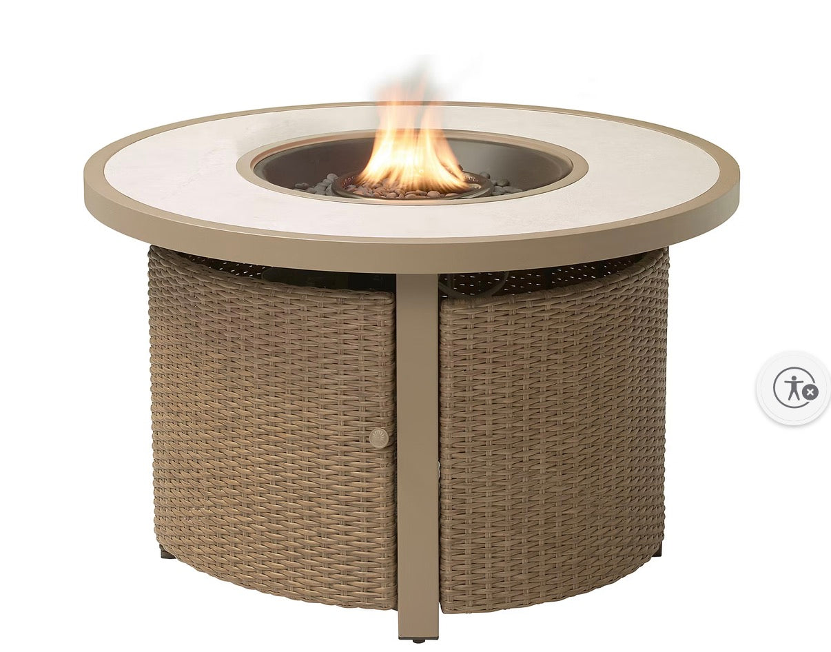 BJF250470 Berkley Jensen Randolph Fire Chat Table(missing top)