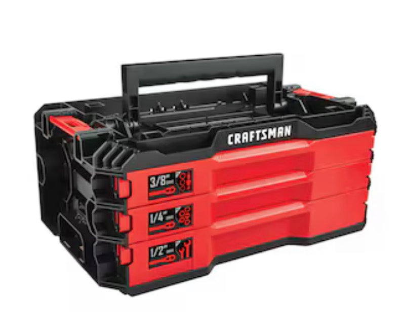 AC250900 CRAFTSMAN VERSASTACK 216-Piece Standard (SAE) and Metric Polished Chrome Mechanics Tool