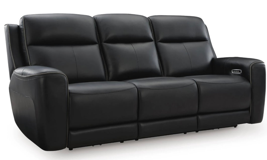 AH202 5Z-Relaxation Dual Power Leather Reclining Sofa(Minor tear)
