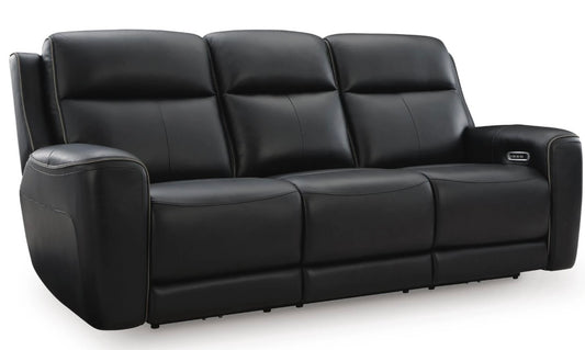 AH202 5Z-Relaxation Dual Power Leather Reclining Sofa(Minor tear)